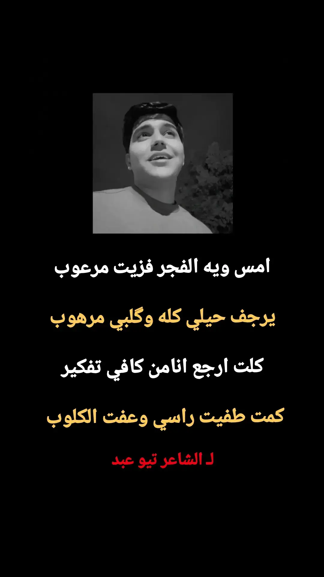 #تيو_عبد #شعراء_وذواقين_الشعر_الشعبي #مجرد________ذووووووق🎶🎵💞 #شعراء_العراق 