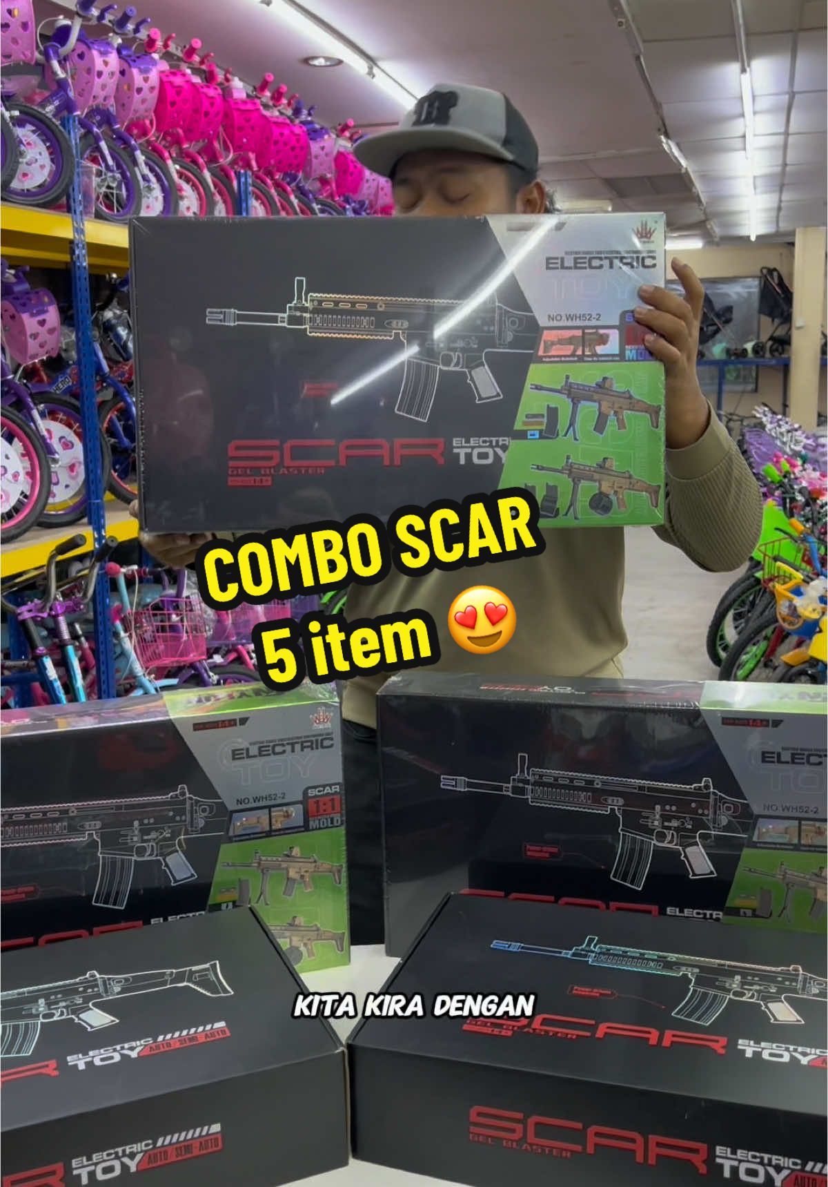 Perhhh padu! Ramai sgt mitok nk combo scar tp nk beli banyok 😋 #scar #scargelblaster #gelblastershop #gelblaster #fyp #gelblasterterengganu #sparkhobbytoysfanspage 