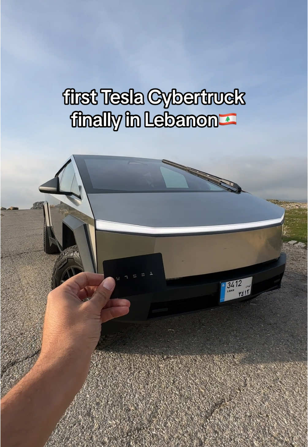 first Cybertruck review #mastercarsreview #lebanon #tesla #teslacybertruck #cybertruck #carsoftiktok 