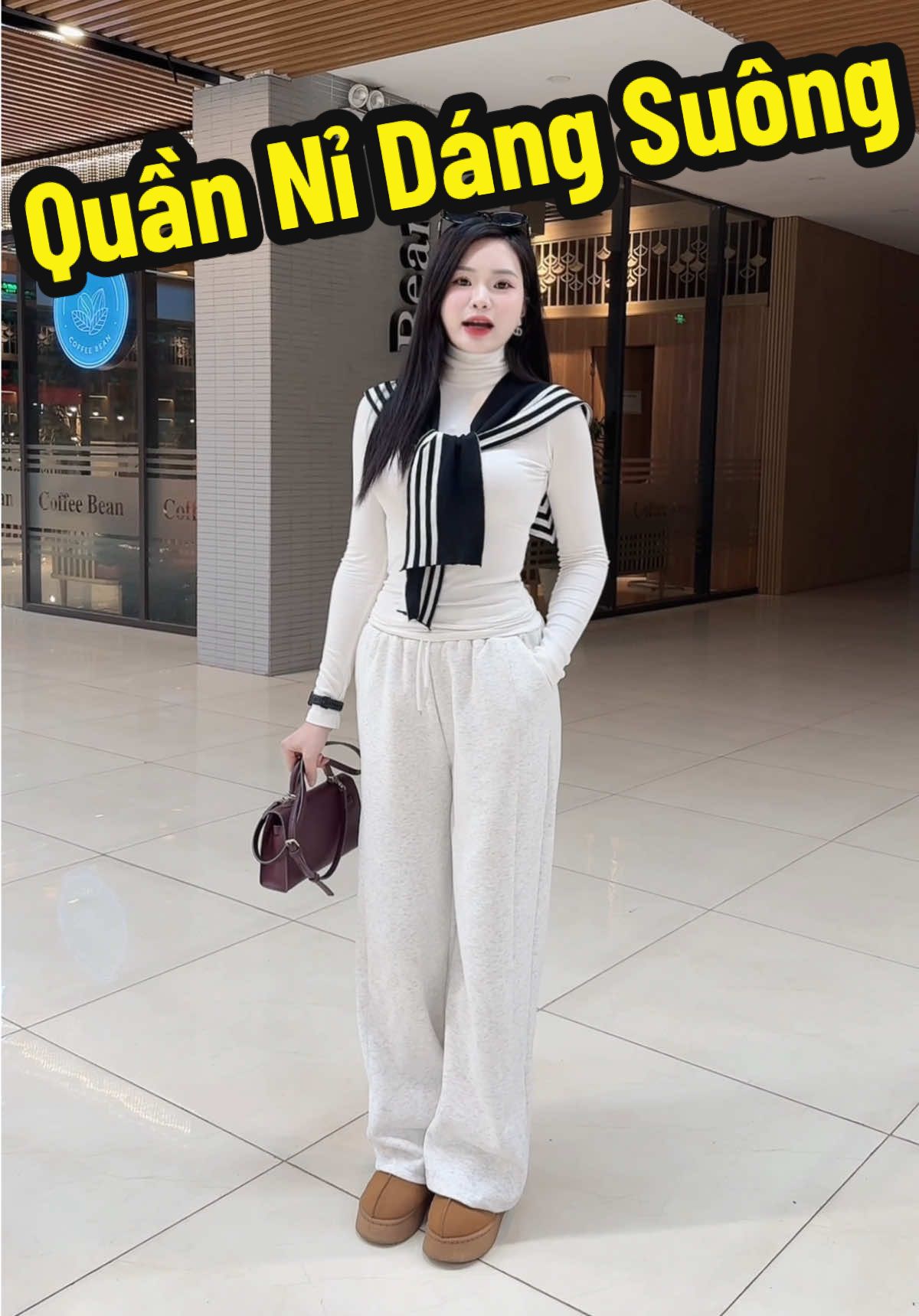 Quần Nỉ Ống Rộng #champhan #champhanreview #châmphan #review #quần #quanni #quanniongsuong #quanniongrong #thoitrang #thoitrangnu #phoidoxinh 