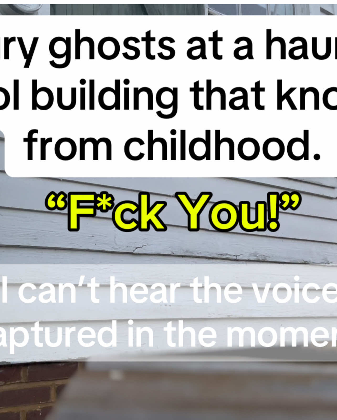 I have a whole video dedicated to just this school in the works— but this is from what I found while editing and listening back to the spirit box footage, today. #spiritbox #spiritboxsession #ghosts #haunted #ghosthunting #paranormal #paranormalinvestigator #paranormalinvestigation #ghosttiktok #spirits #spirits #spooky #scary #hauntedtiktok 