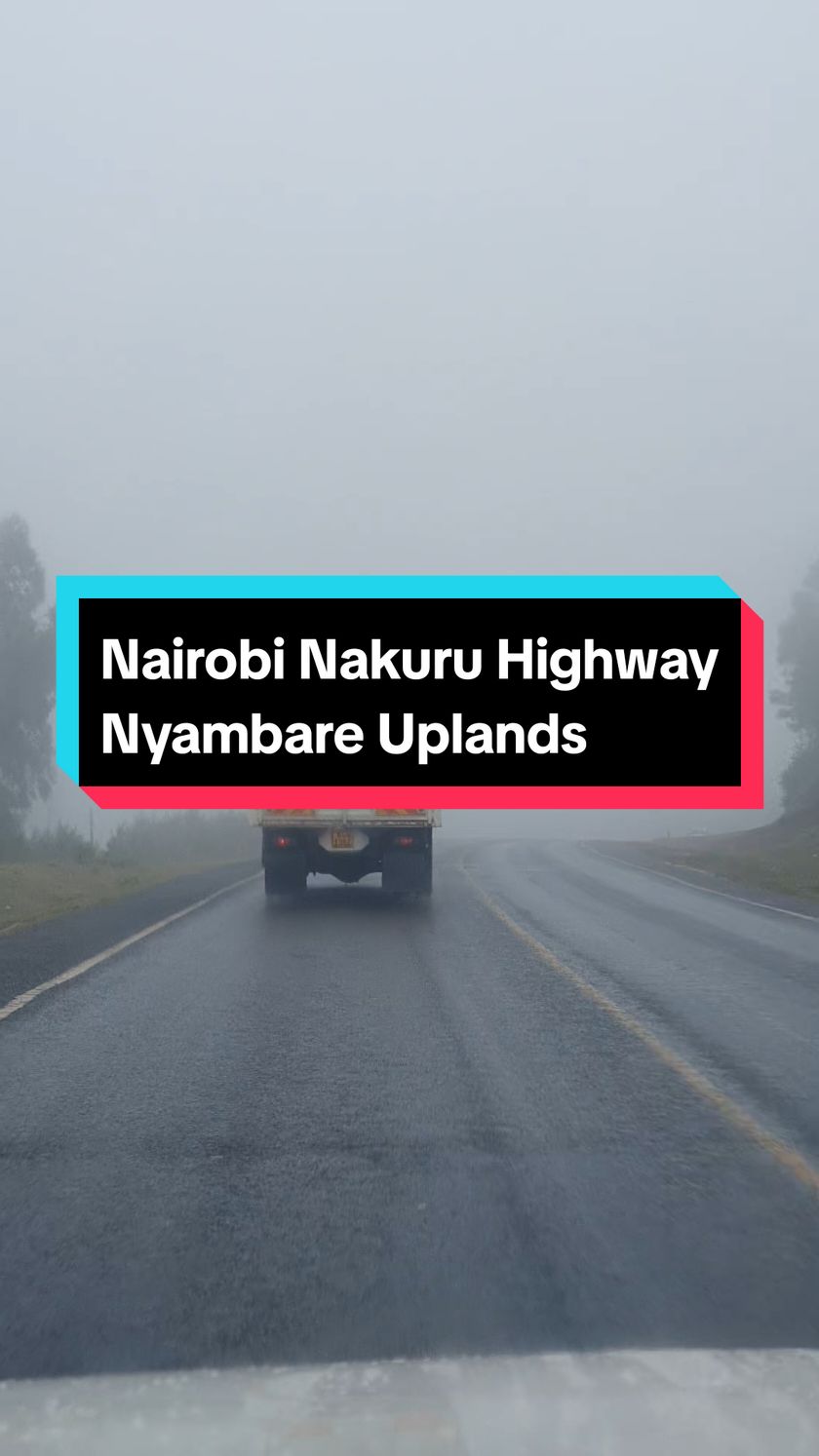 Rain and Fog together at Nairobi Nakuru Highway #explorekenya #nairobi #nakuru #highway