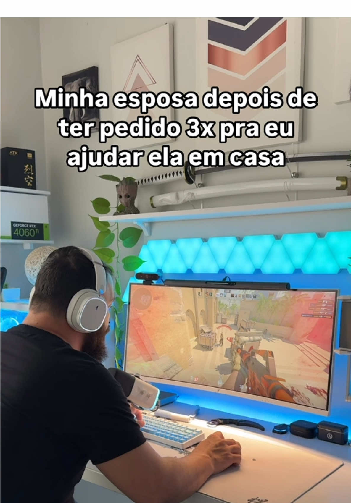 Quase apanhei! 🫠 #pc #setup #gamer #games #computador #aliexpress #steam #cs2 #cs #counterstrike #jogar #setupgamer #setupgaming #