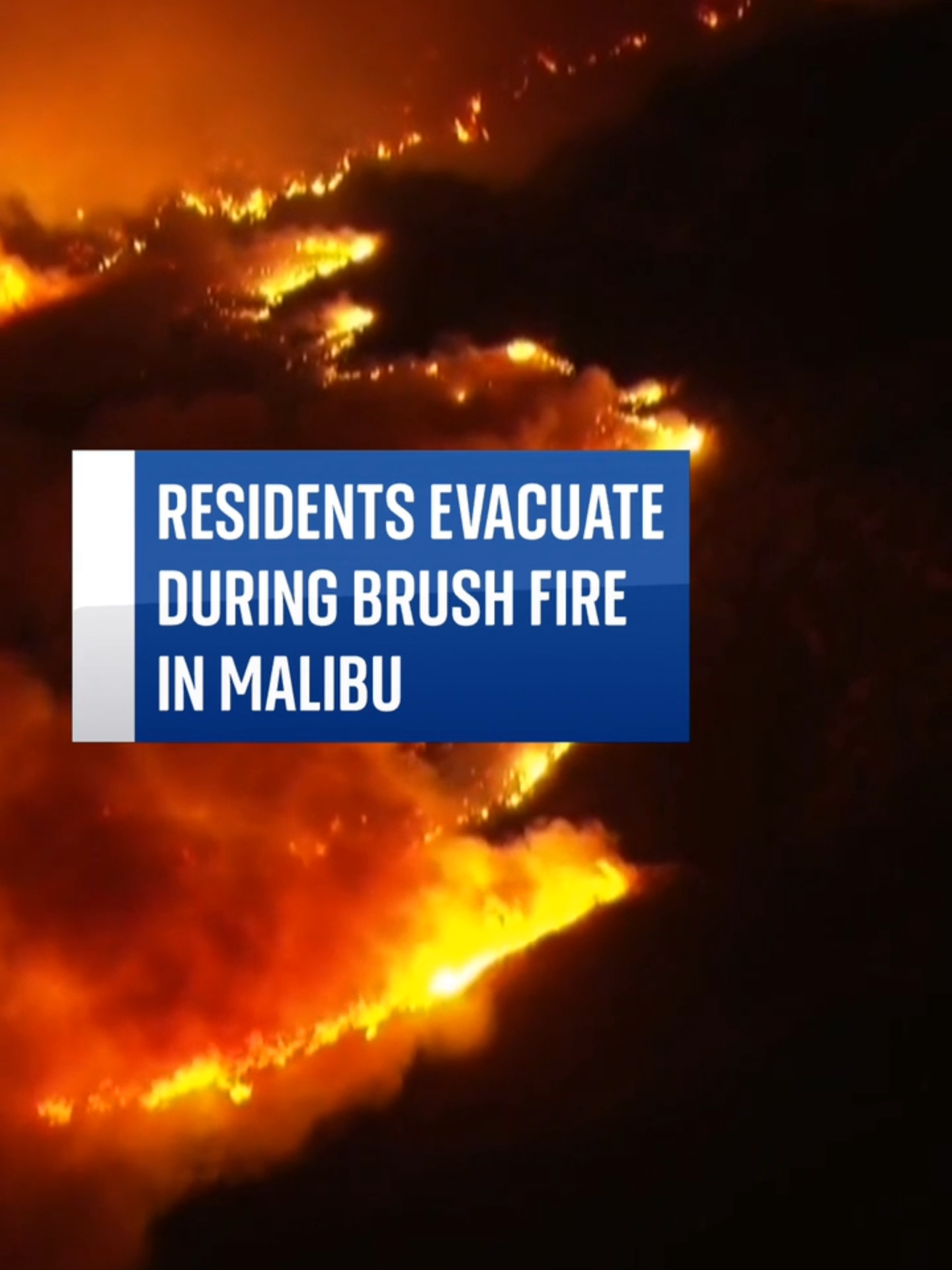 Large brush fire, named Franklin Fire, prompts evacuations in Malibu, California #california