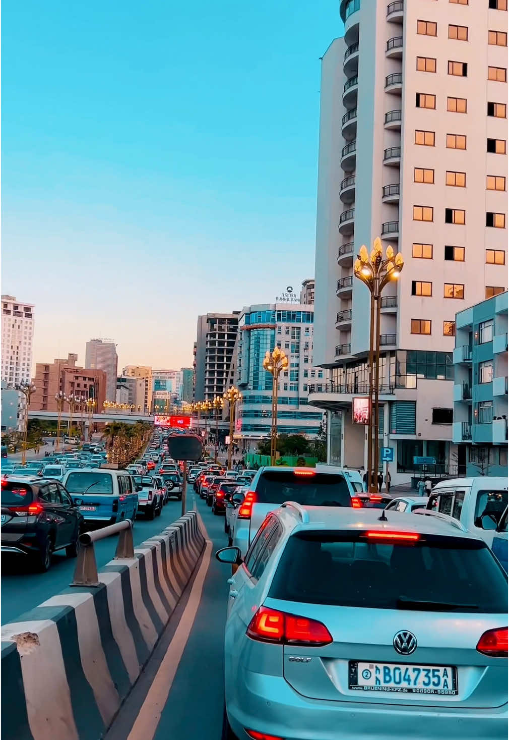 Typical traffic jam in Addis Ababa, Ethiopia. #fyp #addisababa #ethiopian_tik_tok  