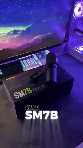 Mic Shure SM7b . . . #setup #mic #pc #fyp #بيسي #gaming #مايك #sm7b @shure #tech #fyp #foryou #explore #gaming #pc #rode #mic #goxlr #mixer #مكسر #g