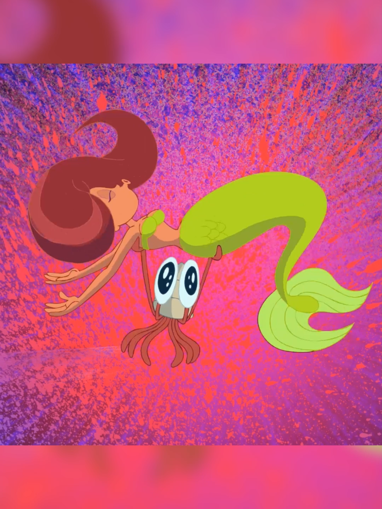 Just a pretty mermaid and an ABSULTE VILAIN OF A SHRIMP 😰  #onregardequoi #cartoon #animation #filmtok #zig #zigandsharko #zigetsharko #mermaid #shrimp #crevette