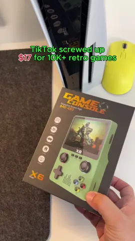 Not sure if the price of the X6 Retro game console #gameconsole #retrogaming #handheld #tiktokmademebuyit on TikTok is a mistake, but don't let this chance pass! Order now. It packs 10,000+ games, mostly childhood favorites, and can emulate many consoles. They sell out extremely fast, so highly recommend getting some! #gameconsole #retrogaming #handheld #tiktokmademebuyit #Wholesale 