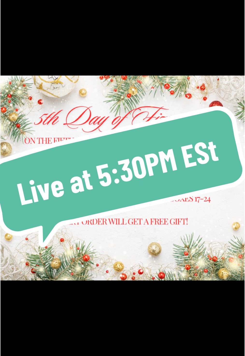 5th day of Fizzmas!!  More gift boxes!!!!!!!!! Join me at 5:30 pm est for free shipping snd gift box pick! See post for details!  #contentcreator #live #bp #bpreveals #bombpartyjewelry #bpjewelry #community #MomsofTikTok #livestream #12daysofchristmas #christmas #fizzmas #jewellry 