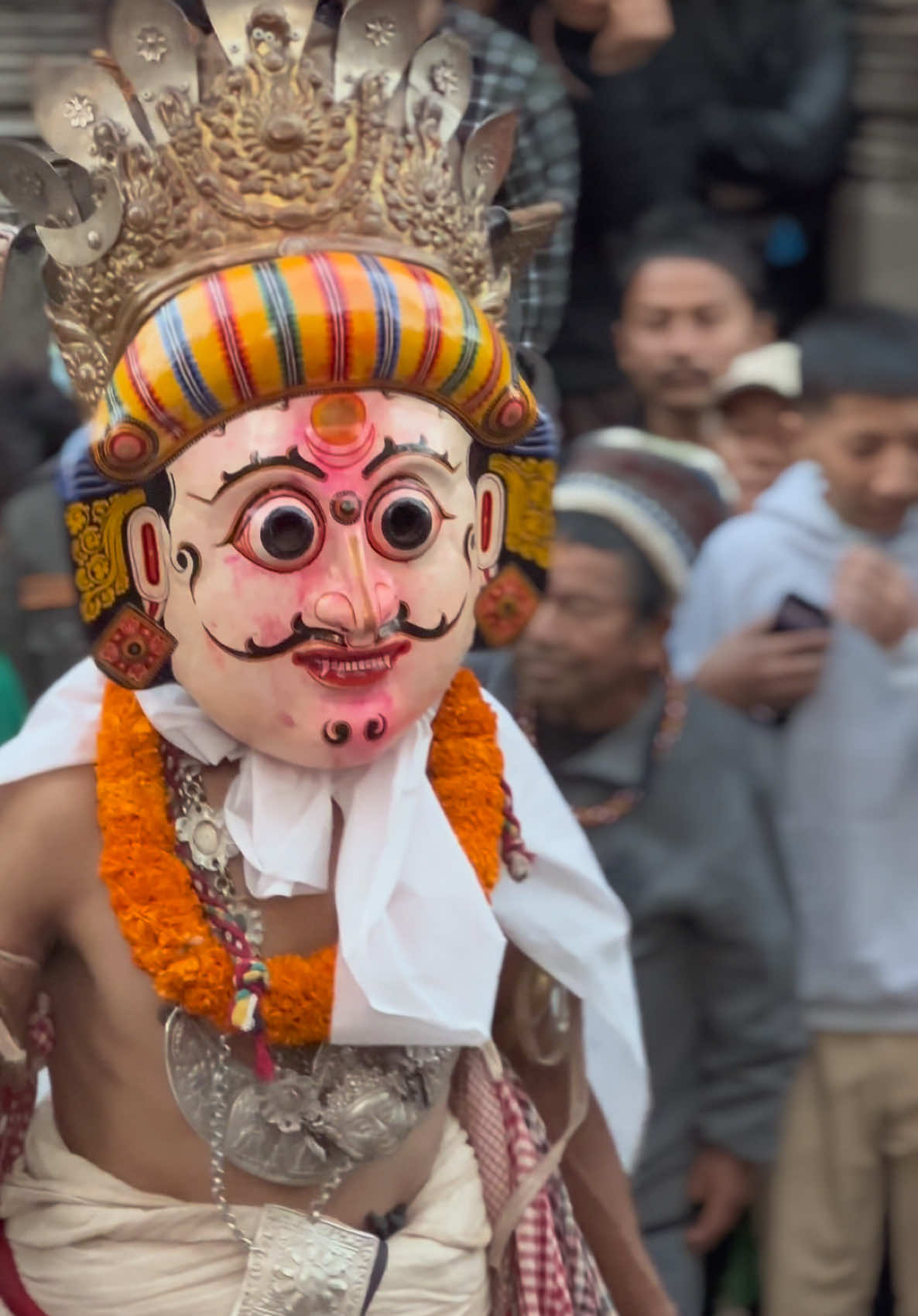 JAY SHREE SWET BHAIRAV♥️♥️ #swetbhairab #nawadurga #fyp #jayabageswori #jatra #newar #ktm #bhagwan #bhairav #viral 