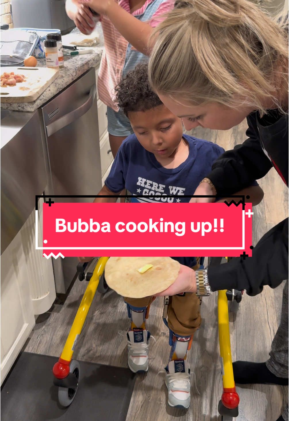 He cookin dinner next! #spinabifidawarrior #fyp #godisgood #comedy #walkwithbubba 