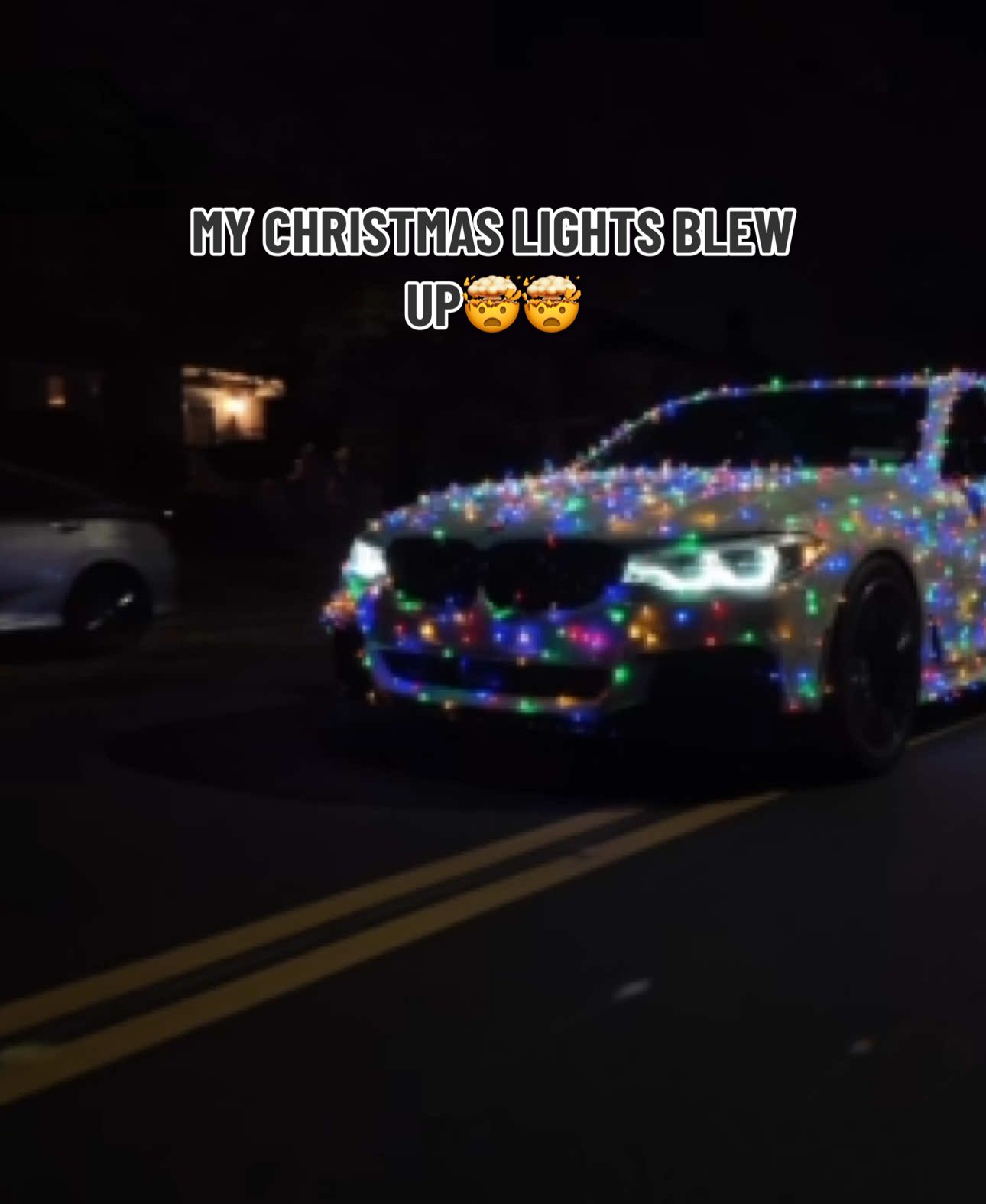 Pitting Christmas Lights on My Car GONE WRONG 🤯🎅🏻🤦‍♂️🎄 #gonewrong #tutorial #christmas #christmaslights #lights #car #carsoftiktok #holiday #celebrity #fyp 