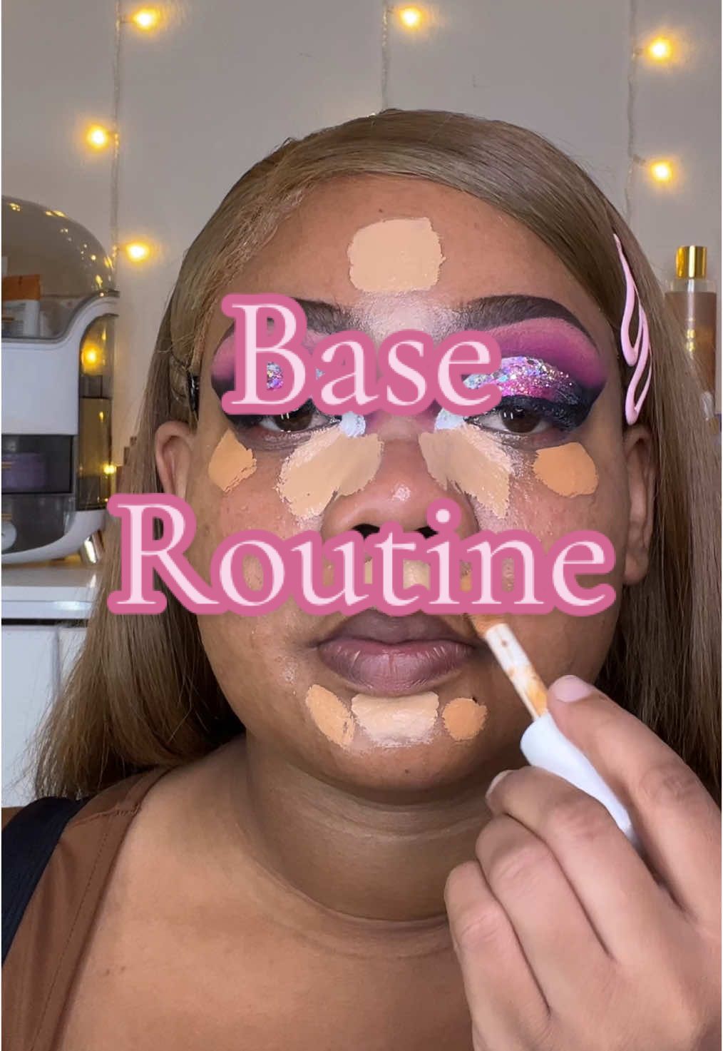 Base Routine 💗 #baseroutine #makeuptutorial #beginnermakeup #fyp #flawlessbase #makeup  
