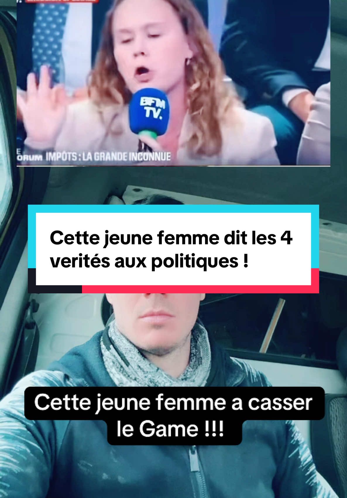 Cette jeune femme dit les 4 verités aux politiques ! #pourtoi #pourtoii #actualité #france #bfmtv 