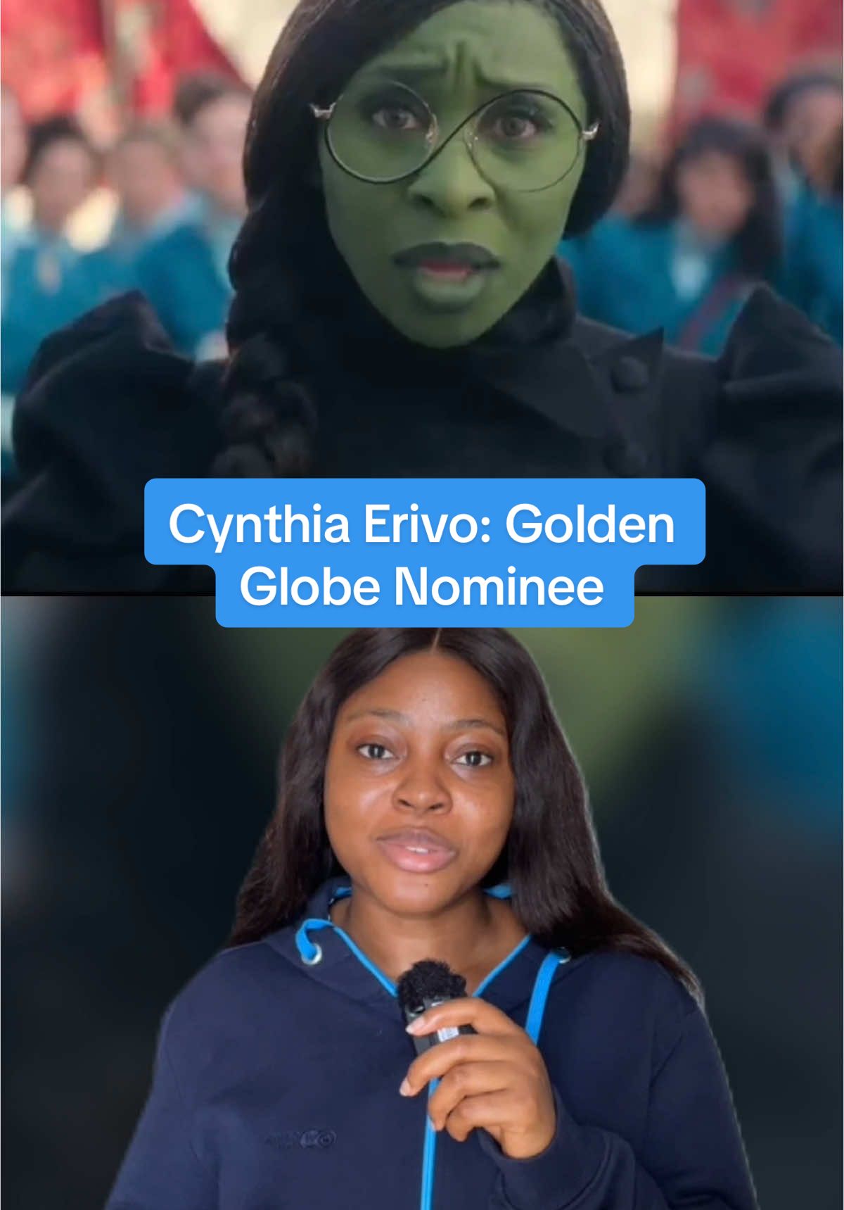 So what do you think? In Wicked, @Cynthia Erivo takes on the complex role of Elphaba, a young woman who starts out misunderstood and ambitious but eventually becomes the Wicked Witch of the West. #wicked #wickedthemusical #wickedmovie #cynthiaerivo #goldenglobes2024 #nigeria #nigeriantiktok🇳🇬 #nigeriantiktok #nigerian #nigeriatiktok #nigeriatiktok🇳🇬🇳🇬🇳🇬 