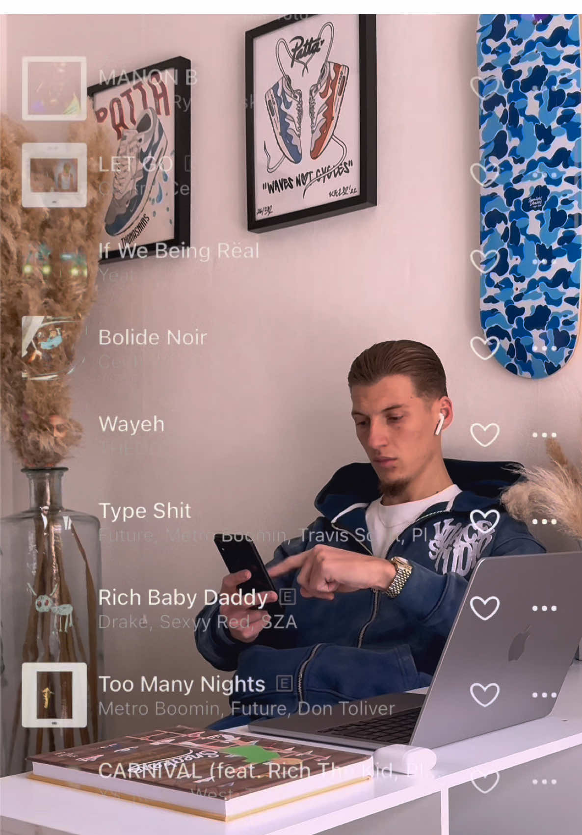 My playlist 2025 !🎧 #deezer #music #rap 