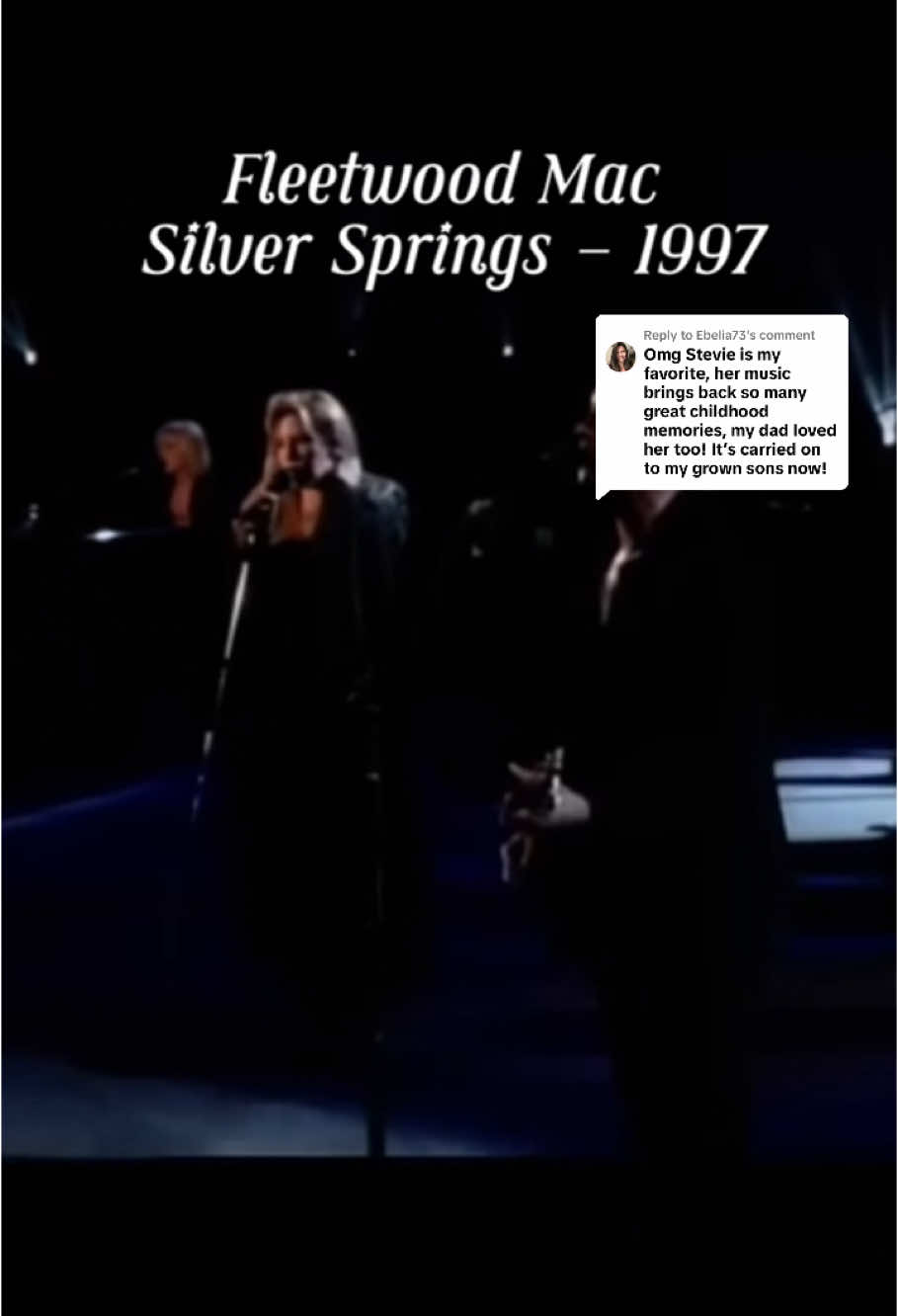 Replying to @Ebelia73 Fleetwood Mac - Silver Spring #stevienicks #silversprings #dreams #fleetwoodmac #stevienickstiktok #stevienicksconcert #vintagesong #trending #viral #silverspring #supperbrandday #80smusic #fyp #viral #70smusic 