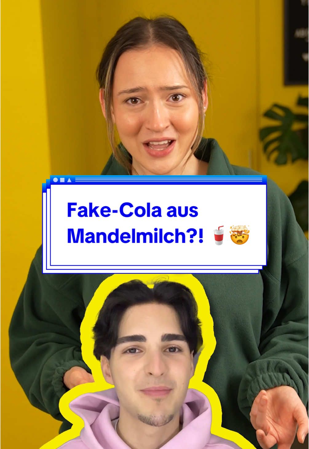 @⚡️EMIR BAYRAK⚡️mixt Fake-Cola - klappt das? Nele muss testen! 😅 Wir gehen der Sache auf den Grund und holen uns Hilfe von einem echten Profi: Prof. Dr. Heiko Oertling von der Hochschule Trier. 👨‍🔬 Er erklärt uns: Die Zutaten könnten tatsächlich Cola-artige Aromen ergeben. Sprite bringt eine zitrische Note, Mandelmilch sorgt für Süße, und Olivenöl rundet den Geschmack ab. Klingt plausibel, oder? Aber Vorsicht – hier kommt das Priming ins Spiel! 🧠 Unsere Erwartungen beeinflussen, wie wir Dinge wahrnehmen. #fakecola #cola #mandelmilchspriteolivenölcola #mandelmilch #sprite #olivenöl #emirbayrak #emir #foodhack #LifeHack