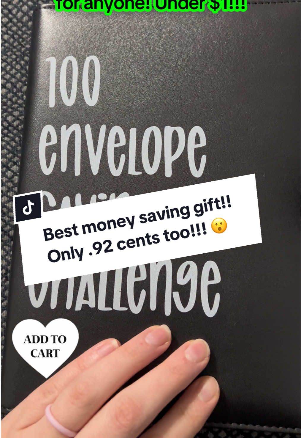 Add to your cart!! Save money easily with this binder! Makes it a fun challenge to see how fast you can fill it up! 😍 Great gift for anyone! We are going to give one to our kids too! #holidayhaul #tiktokshopholidayhaul #savemoneytips #savemoney #savemoneyadvice #christmas #christmasgiftideas #teengifts #gifts 