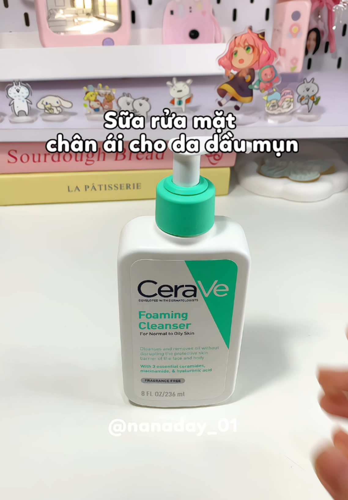 Sữa rửa mặt Cerave này tui dùng sương sương gần chục chai luôn goyy á . Chân ái cho da dầu mụn của tuii 🫶💕 #nanaday #review #unboxing #foryou #viral #fyp #hasaki #cerave #srm #srmcerave #suaruamat #suaruamatdadaumun #ceraveskincare #ceravexanhngoc #skincare #lamdep #reviewlamdep #skincareroutine #foamingcleanser #beauty 