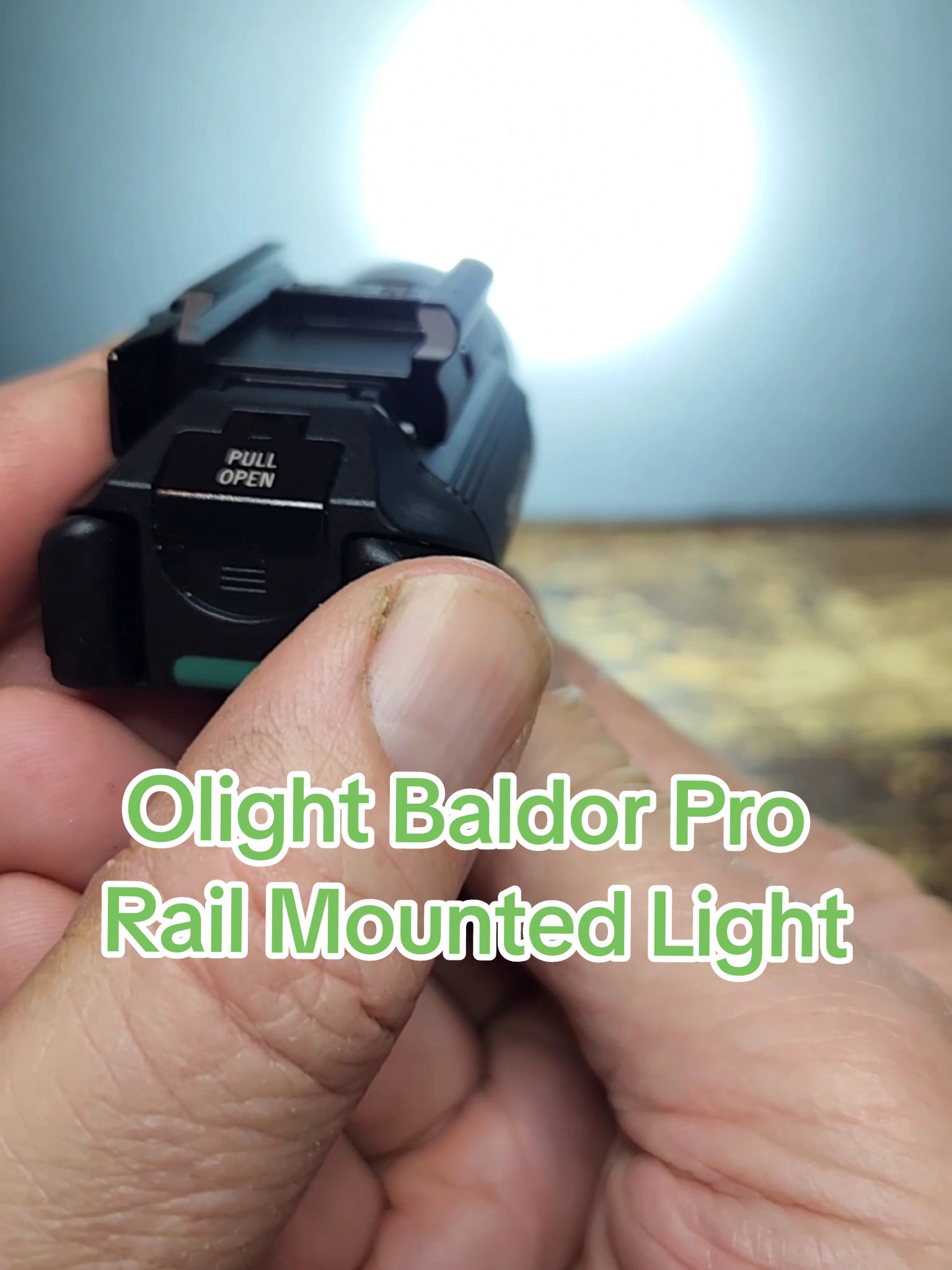 The perfect accessory for your rail. 1350 Lumof white light,with a laser and strobe. Own the night. #burningriverbushcraft #olight #olightworld #olightup2025 