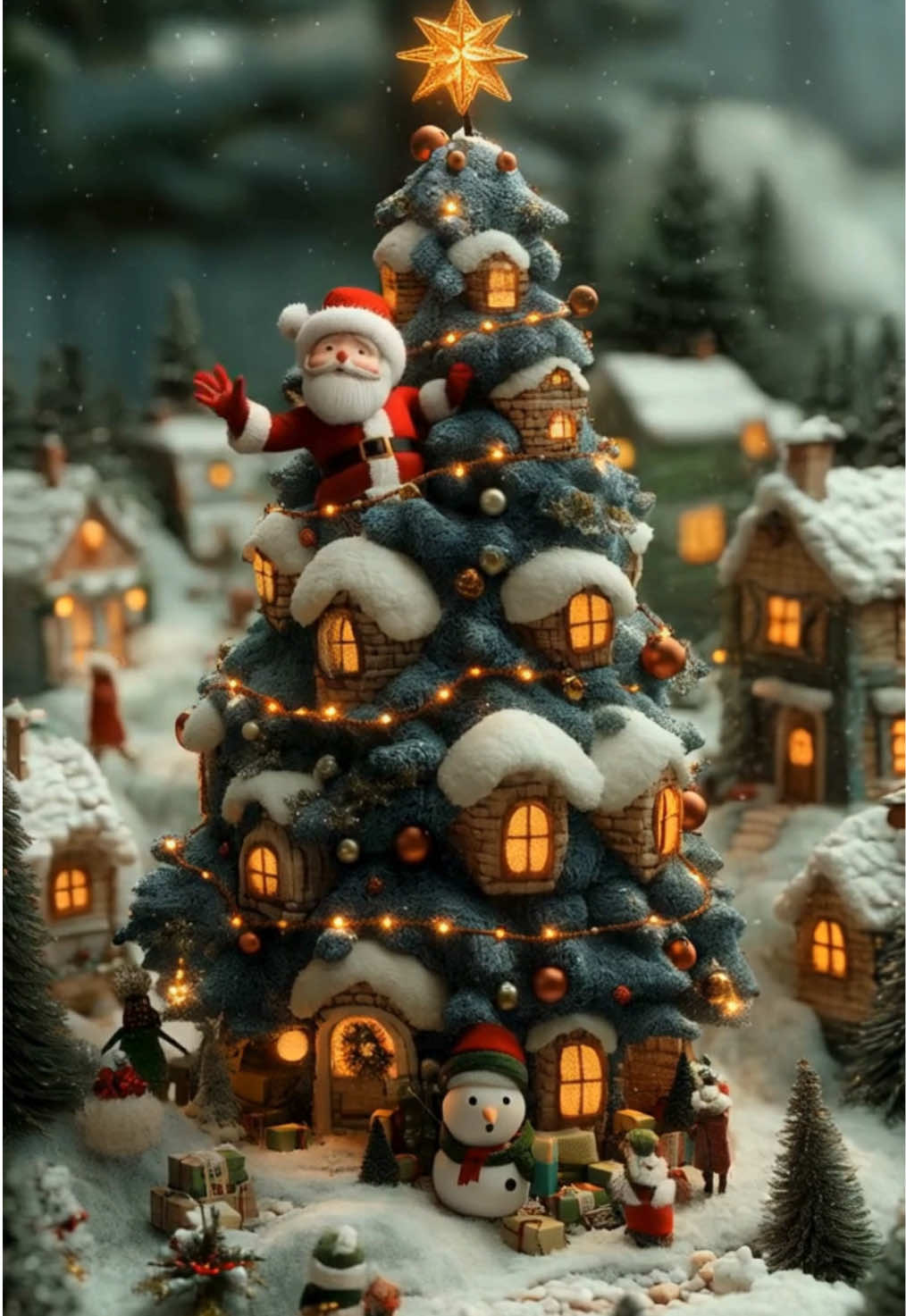 Miniature Christmas Village 🎅🎄 Christmas is coming quickly—step into a magical miniature world brimming with festive joy! #aiart #aivideo #merrychristmas #happychristmas #lovechristmas #christmaslove 