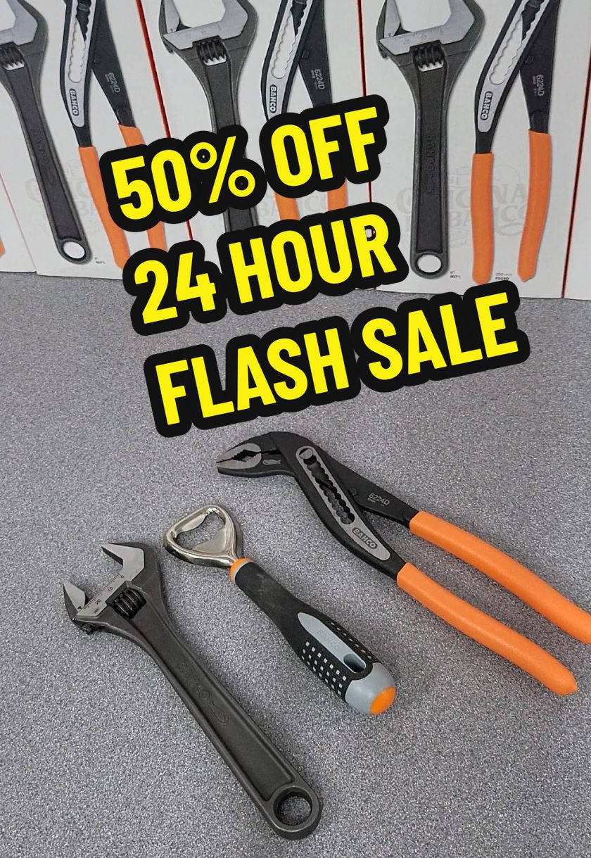 #plumbing #plumber  24 hour flash sale 50% OFF #bahcotools 