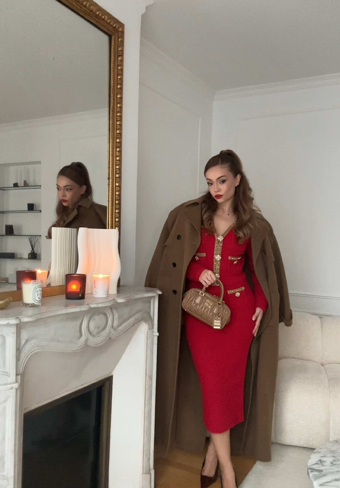 How I style red for Winter♥️ #creatorsearchinsights #feminineoutfitinspo #winteroutfit #womanfashion #fashiontiktok #styleinspo #redoutfit #elegantstyle #oldmoneyaesthetic 