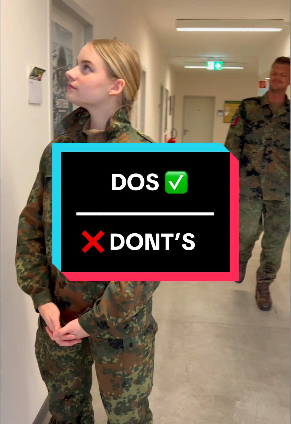 Dos and Don'ts bei der Bundeswehr 🇩🇪 Third Part! ✅❌ Und bevor ihr fragt: Ja! Bei uns gibt es sogar einen Fahrstuhl! 😎 #bundeswehr #bundeswehrkarriere #tipps #bwtok #nogo #fyp #trend