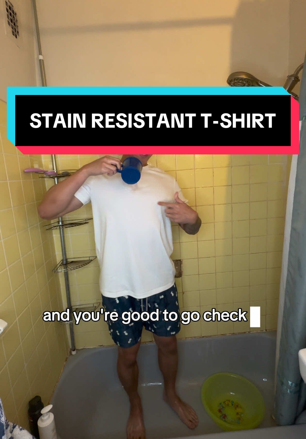 Never worry about staining your white t shirts again! #shirt #tshirt #clothes #stain #style #tiktokshopholidayhaul 