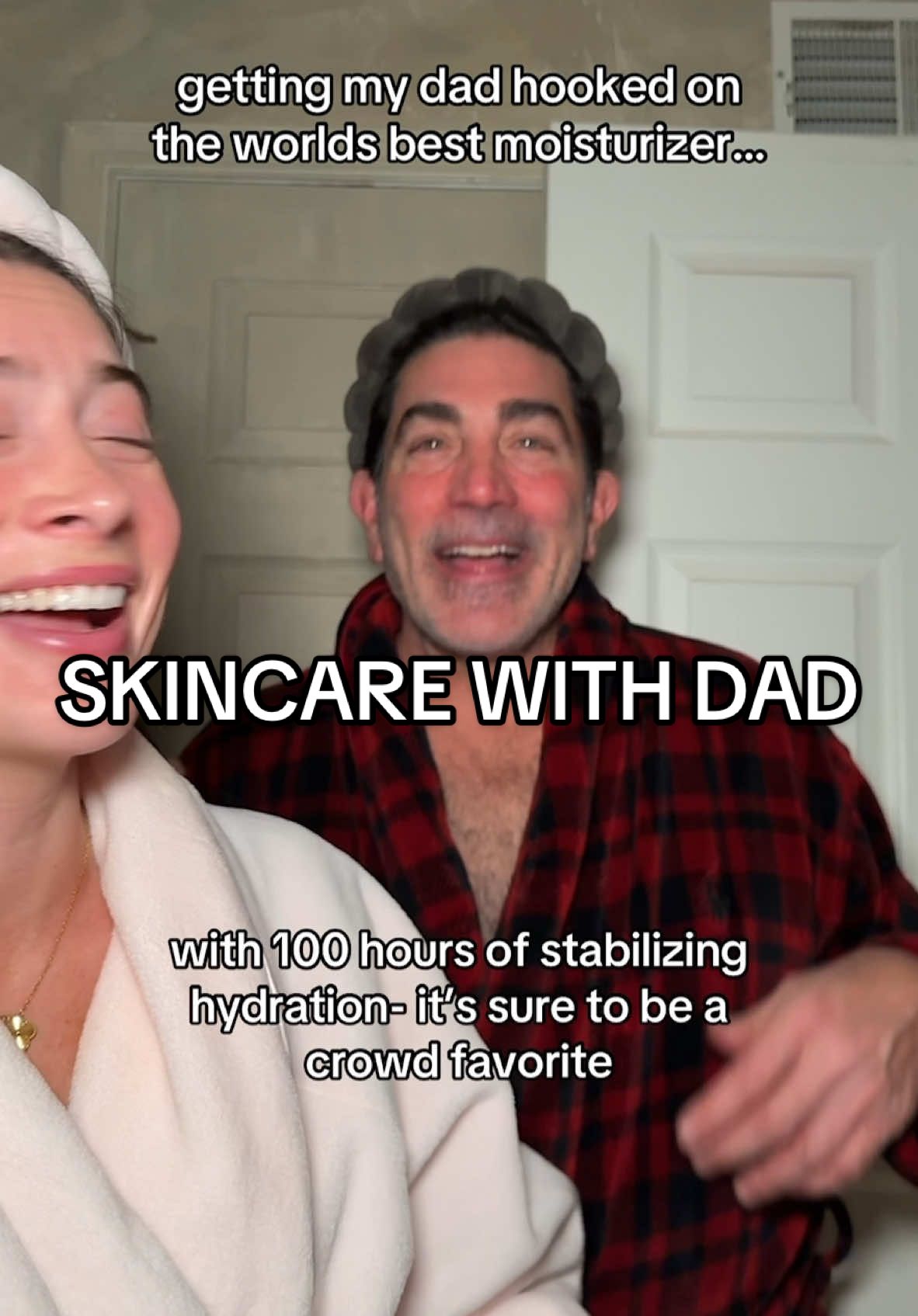 he jokes but i know deep down he loves the self care after a long day of work especially using @Clinique Moisture Surge 100h 💅🏼🙃🤌🏼 #cliniquepartner #skincare #dad #funny