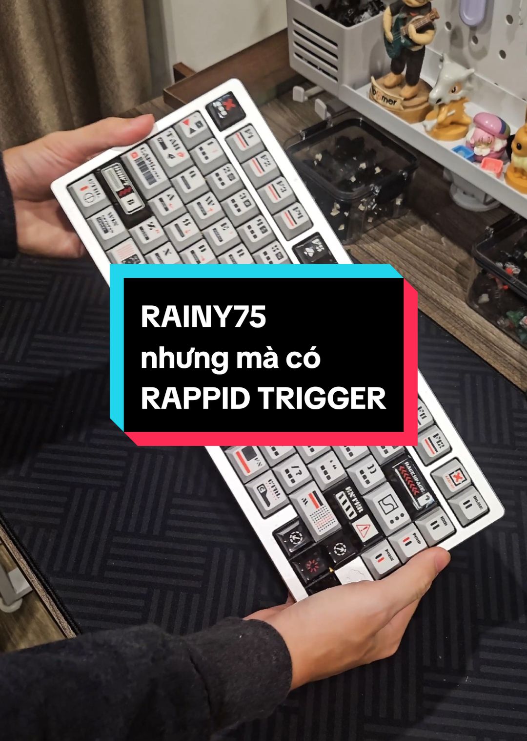 Replying to @tzing02 đây, rainy75 gì mà lạ ghê luôn #banphimco #bànphímcơ #LearnOnTikTok #wob #rainy75 #rainy75rt #rappidtriggerkeyboard #banphimgaming 