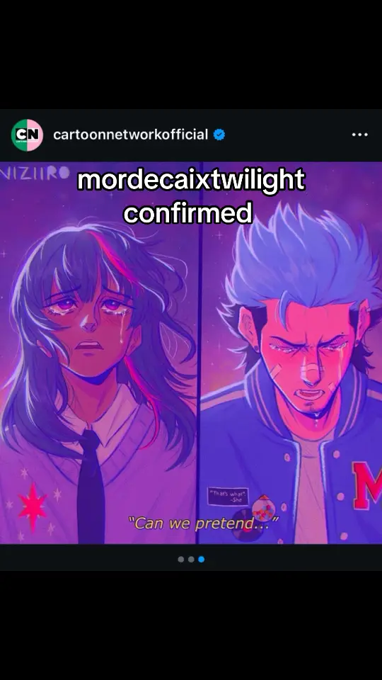 cartoon network made it official guys #mordecai #twilight #mordecaixtwilight #canwepretendthatairplanesinthenightsky 