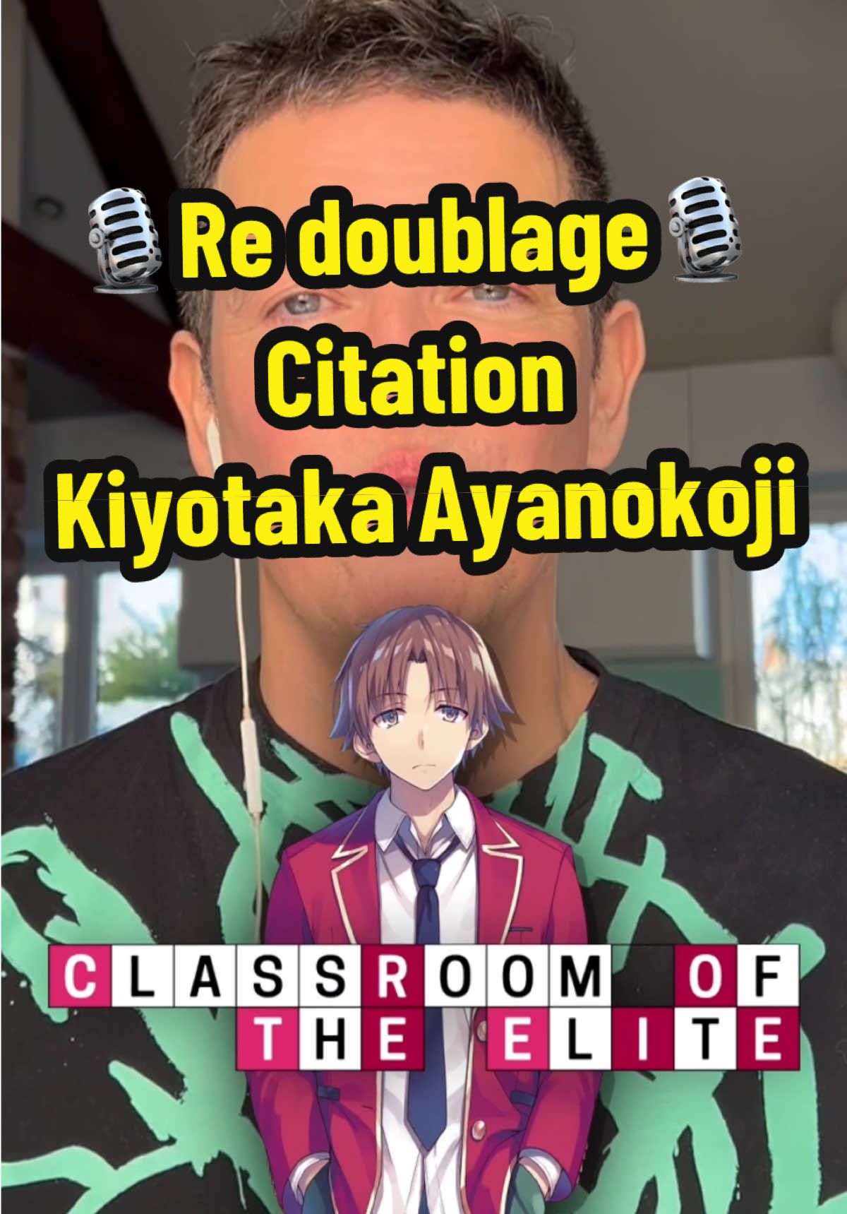 Rien que pour vous 🎙️ une citation du heros de #ClassroomOfTheElite #Ayanokoji 🎙️ #onregardequoi #filmtok #doublage 