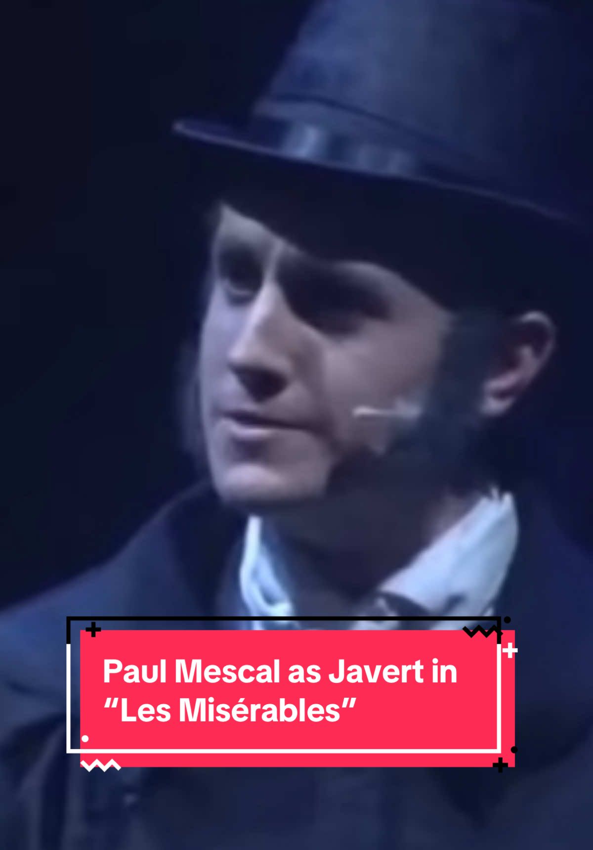 Academy Award nominee Paul Mescal as Javert in “Les Miserables” performing “Stars”. Exact date unknown. #broadway #theater #theatre #theatertok #theatretok #musicaltheater #musicaltheatre #LesMiserables #LesMis #westend #paulmescal