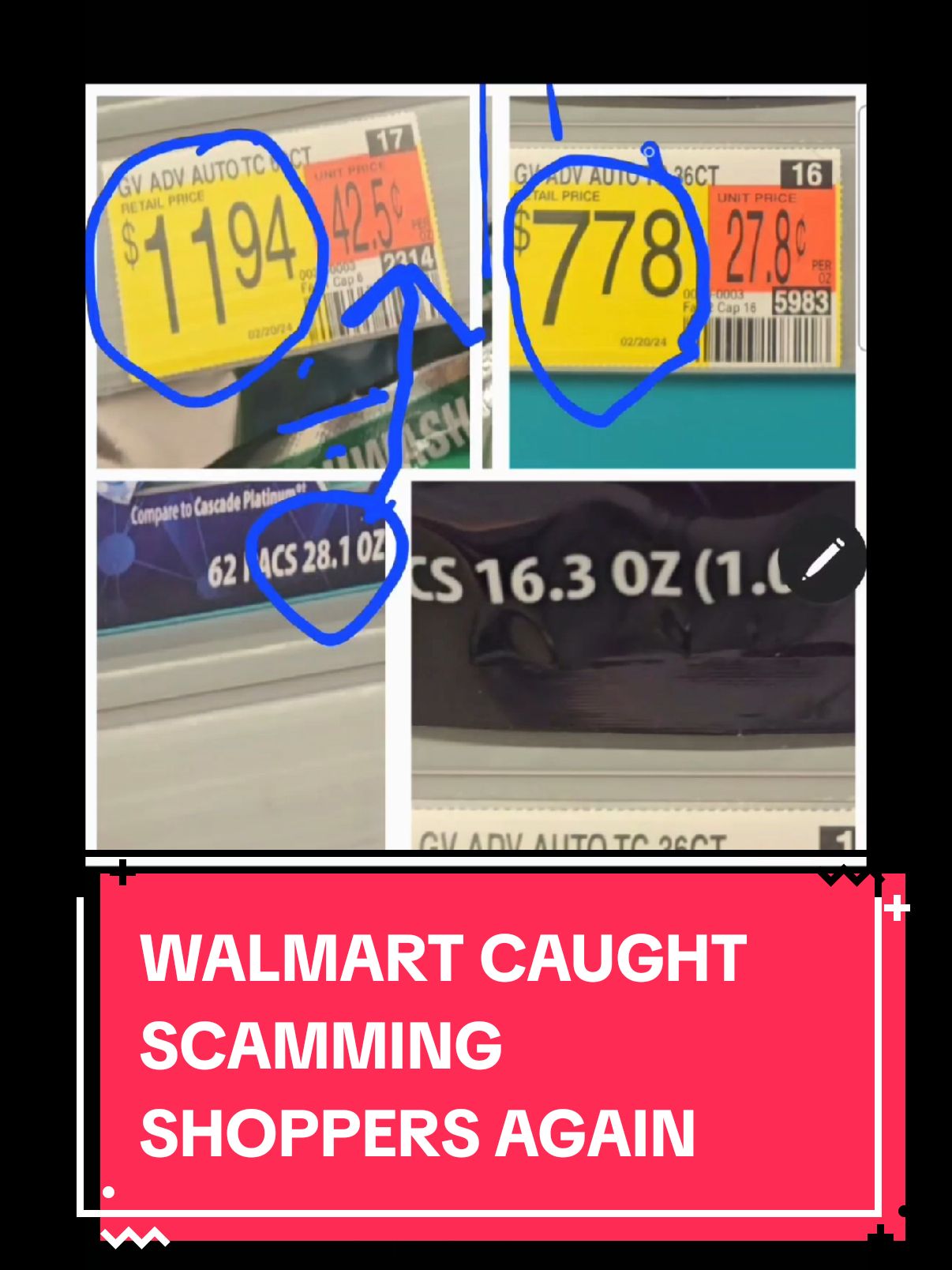 #creatorsearchinsights WALMART SCAMMING CUSTOMERS ONCE AGAIN #walmart #scam #shopping #trendingvideo #trending #fyp 