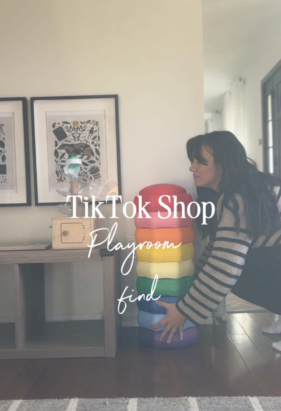 These stackable stones have been a hit in our playroom for over a year and now you can find them on TikTok Shop! #playroom #playroominspo #toddlertoys