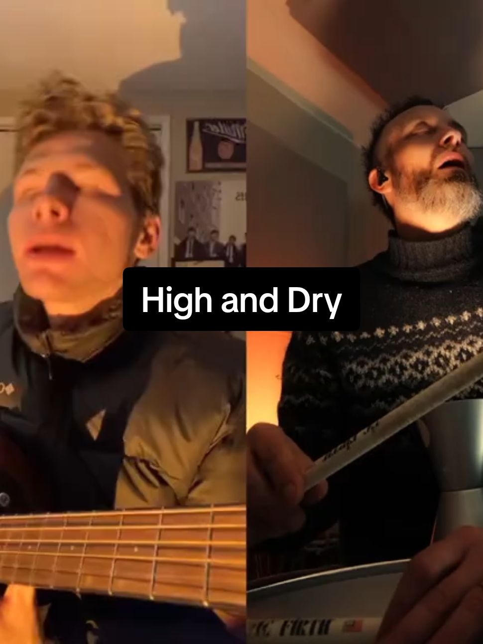 #duet with@Sean Burke Music genius!  makes you really feel the radiohead  #highanddry #radiohead #funny #cover