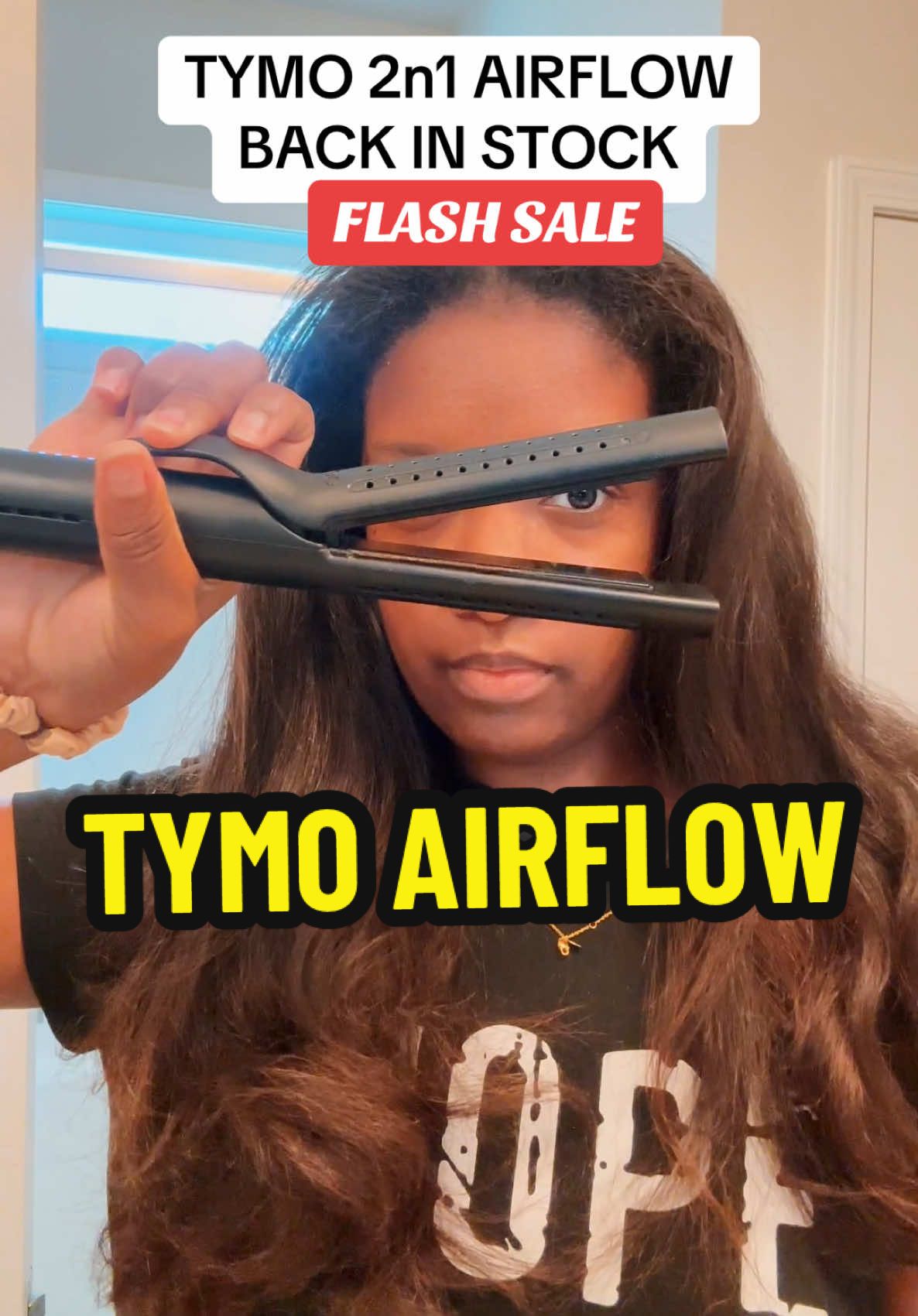 Replying to @SHORT NAIL KILLAH 🔥 tymo airflow straightener ||  tymo airflow straightener black hair || tymo straightener || tymo 2n1 #hair #hairtok #hairtools #hairproducts #hairstraightener #tymo #tymobeauty 