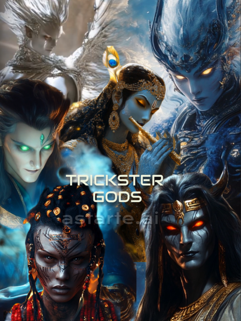 Trickster Gods #ai #aiart #klingai #midjourney #aigrnerated #aigeneratedvideos #aitok #4k #hd #fypシ゚viral #foru #flypシ #foryourepage #viral #egypt #pyramid #avatar #god #pharaon #seth #susano #eshu #loki #krishna #japan #egypt #norh #yoruba #hindu #greek