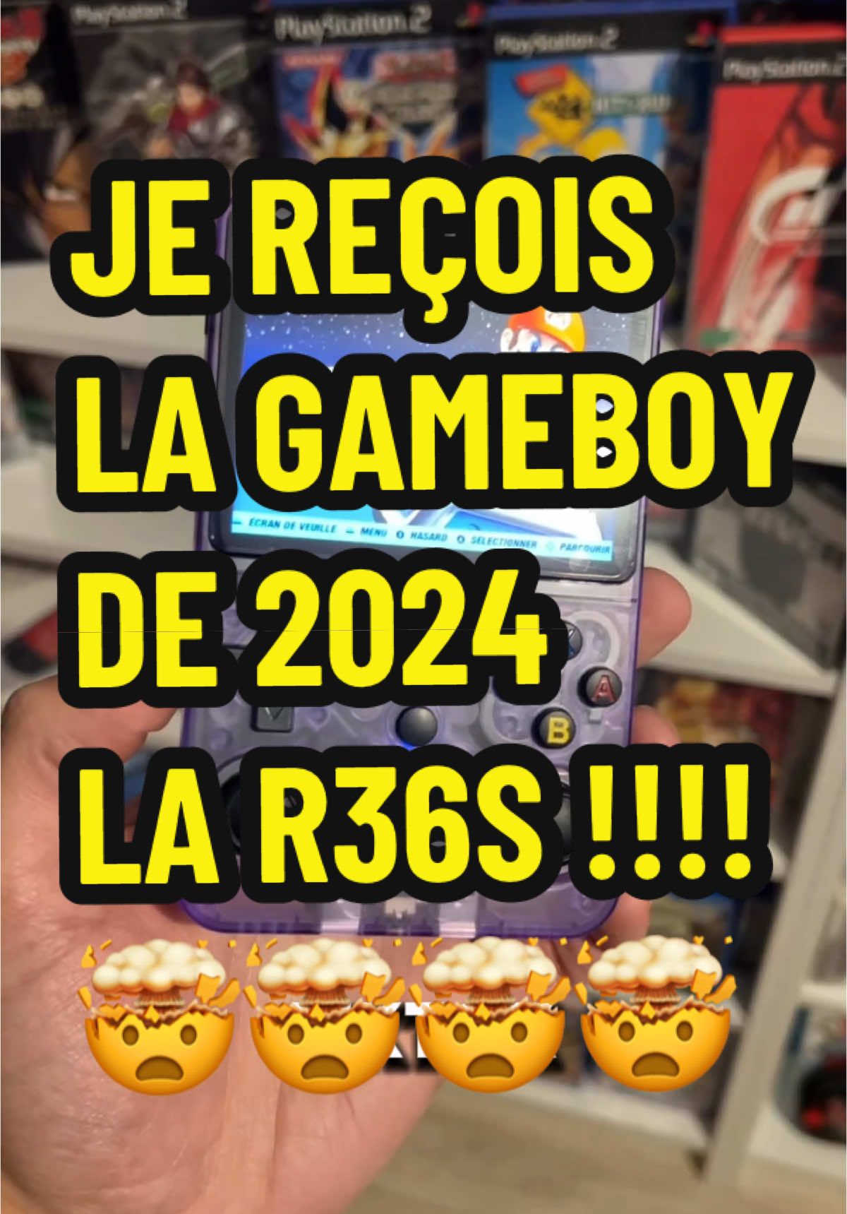Je reçois la console qui cartonne en ce moment sur tiktok la R36S ! 🤯 Merci @Liontechstore pour le partenariat ! 🤝🏽 #retrogaming #jeuxvideo #r36s #gameboy #nintendo #playstation #gaming 