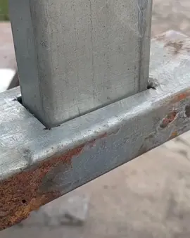 Stick welding trick on thin calvanized iron #welder #welding #metalwork #DIY #diyproject 