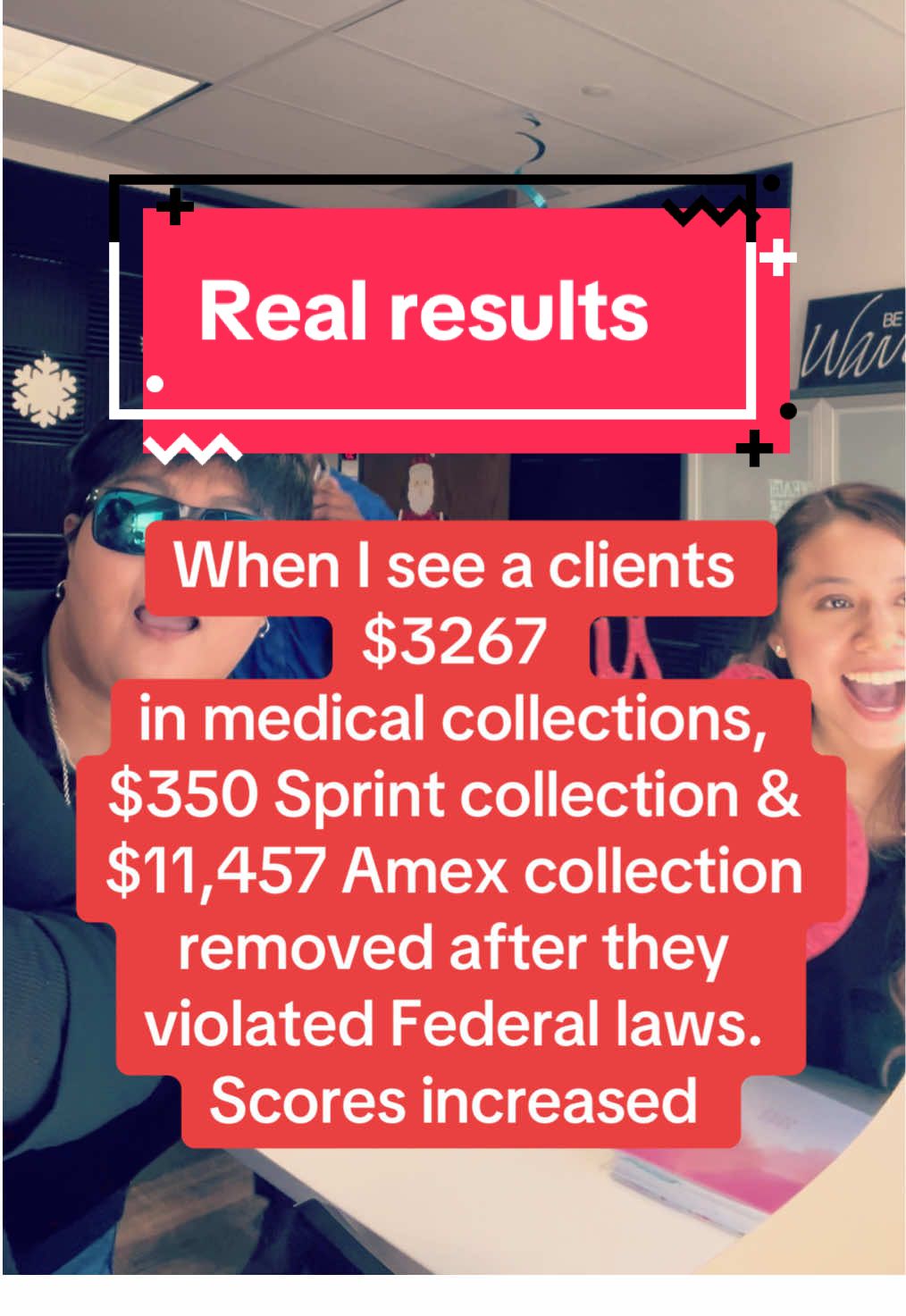 When I see a clients $3267 in medical collections, $350 Sprint collection & $11,457 Amex collection removed after they violated Federal laws. Scores increased‼️🎄        #creditcard #creditrepair #credit #creditscore #creditrepairservices #creditrestoration #creditcards #financialfreedom #credittips #business #paratiii #fixmycredit #badcredit #crediteducation #goodcredit #money #creditispower #finance #debtfree #fixyourcredit #entrepreneur #realestate #mortgage #studentloans #credithelp #creditreport #businesscredit #creditmatters #creditcarddebt #parati #msicreditsolutions #msicreditgirl #msi #credithelp #parati #creditcards #creditrepair #fyp #creditrepairservices 