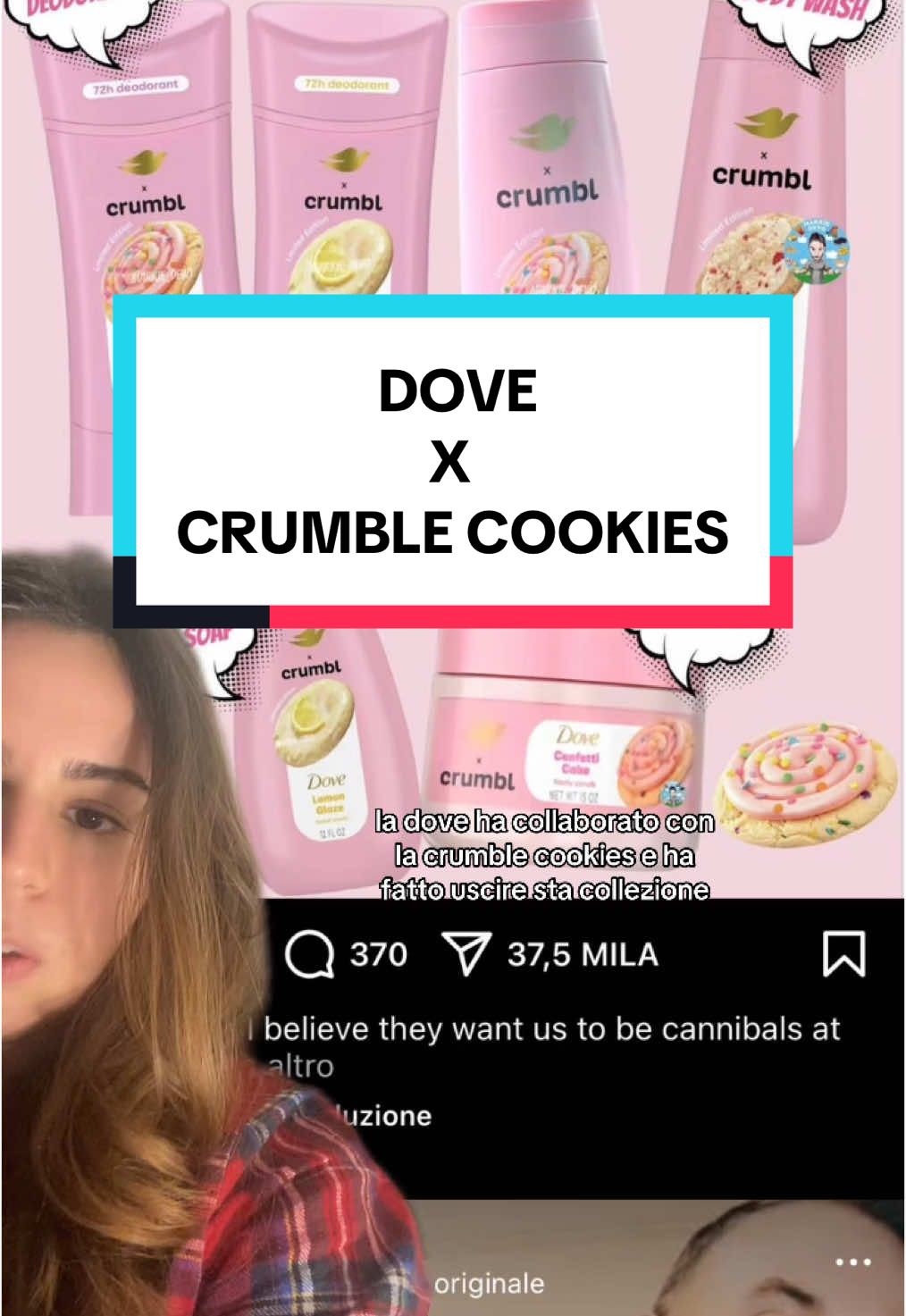 Dai @Dove Beauty & Personal Care ti prego, sganciaci anche qua da noi la collab con CRUMBLE COOKIES 🍪🧴🫧#greenscreen #crumblcookies #dove #beauty #beautytips #novità #bellezza #skincare #bodycareproducts 