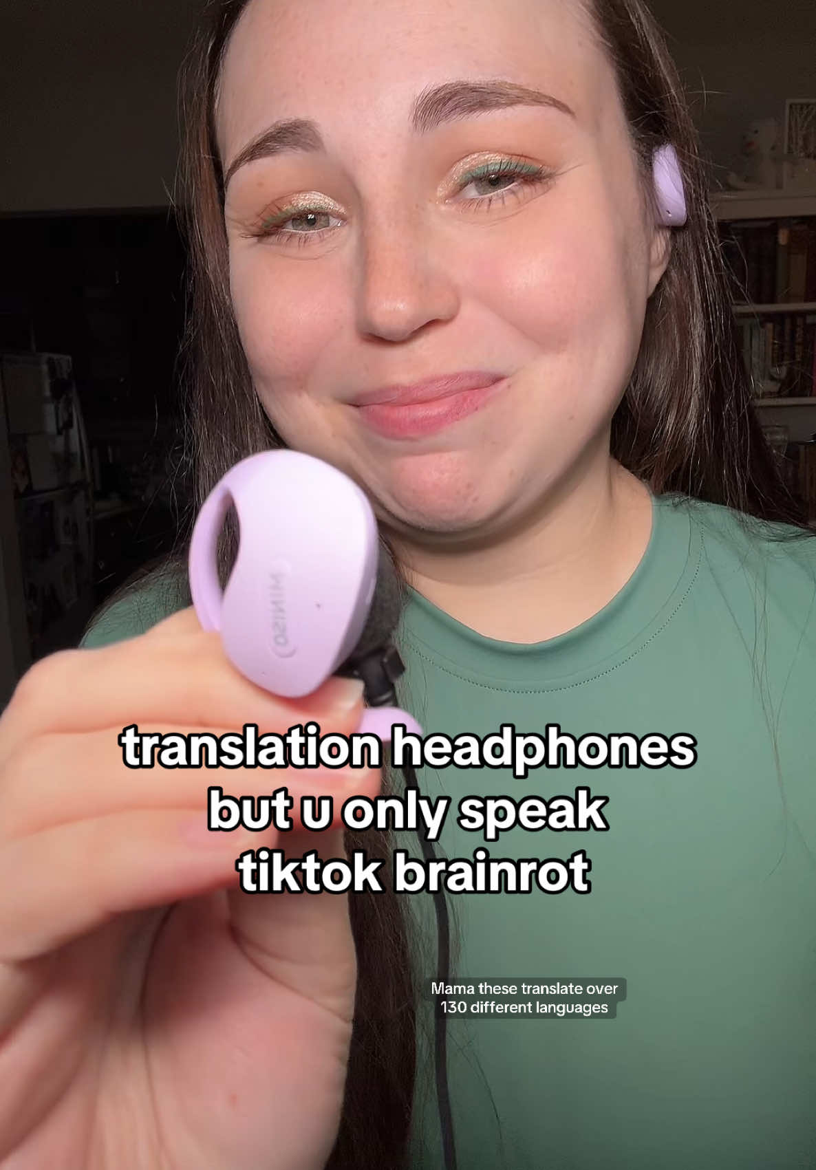 these are too much fun!! #miniso #translationheadphones #translationearbuds #wirelessearbuds #bestearphones  #tiktokshopfinds  #tiktokshopholidayhaul #shopswithsteph #tiktokmademebuyit #ttstastemakers #creatorboostcamp #giftguide #ttsdelight #ttsdelightnow #christmasgift #holidaygift #ttstakeover #stockingstuffer #bestgifts #mademyyear  miniso x30 ows translation wireless bluetooth earphones • translate over 135 languages • bluetooth translation support • bluetooth and waterproof • 35 hours battery life • immersive premium headphones • light weight headphones • trending tiktok miniso earphones • smart charging case • affordable wireless earphones • find my earphone