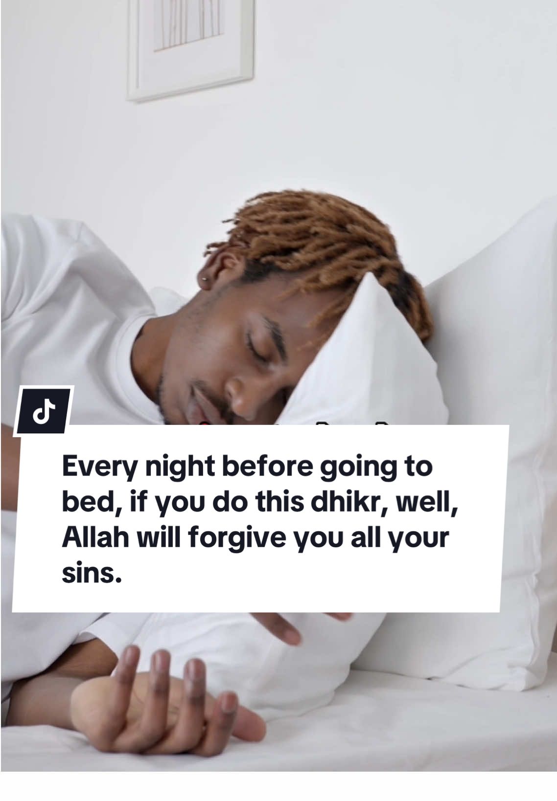 Every night before going to bed, if you do this dhikr, well, Allah will forgive you all your sins.#Remember #islam #invocation #islam #🕋🕌🤲🤲 