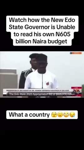 Edo Governor @m_akpakomiza Stammers While Presenting N605billion Budget Before House Of Assembly #EdoState #Budget #Benin #Nigeria #Naija #naijaviralpolitics #Fyp #trending #foryouu 