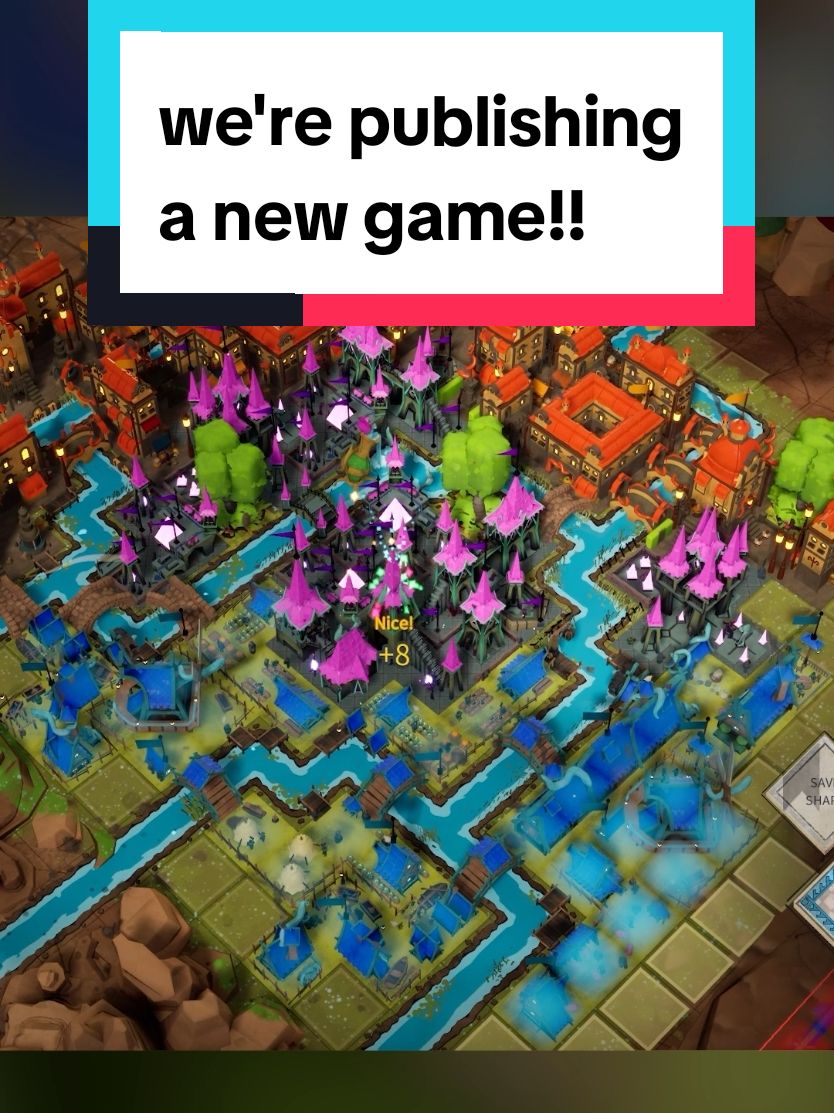 We're co-publishing River Towns by @Frogsong Studios | co-op games with @MetaRoot 🥰 Solve puzzles by placing buildings and creating vibrant cities. Help to restore and rebuild our River Towns 🌱⚒️ #indiegames #indiedev #WhatToPlay #GamingOnTikTok