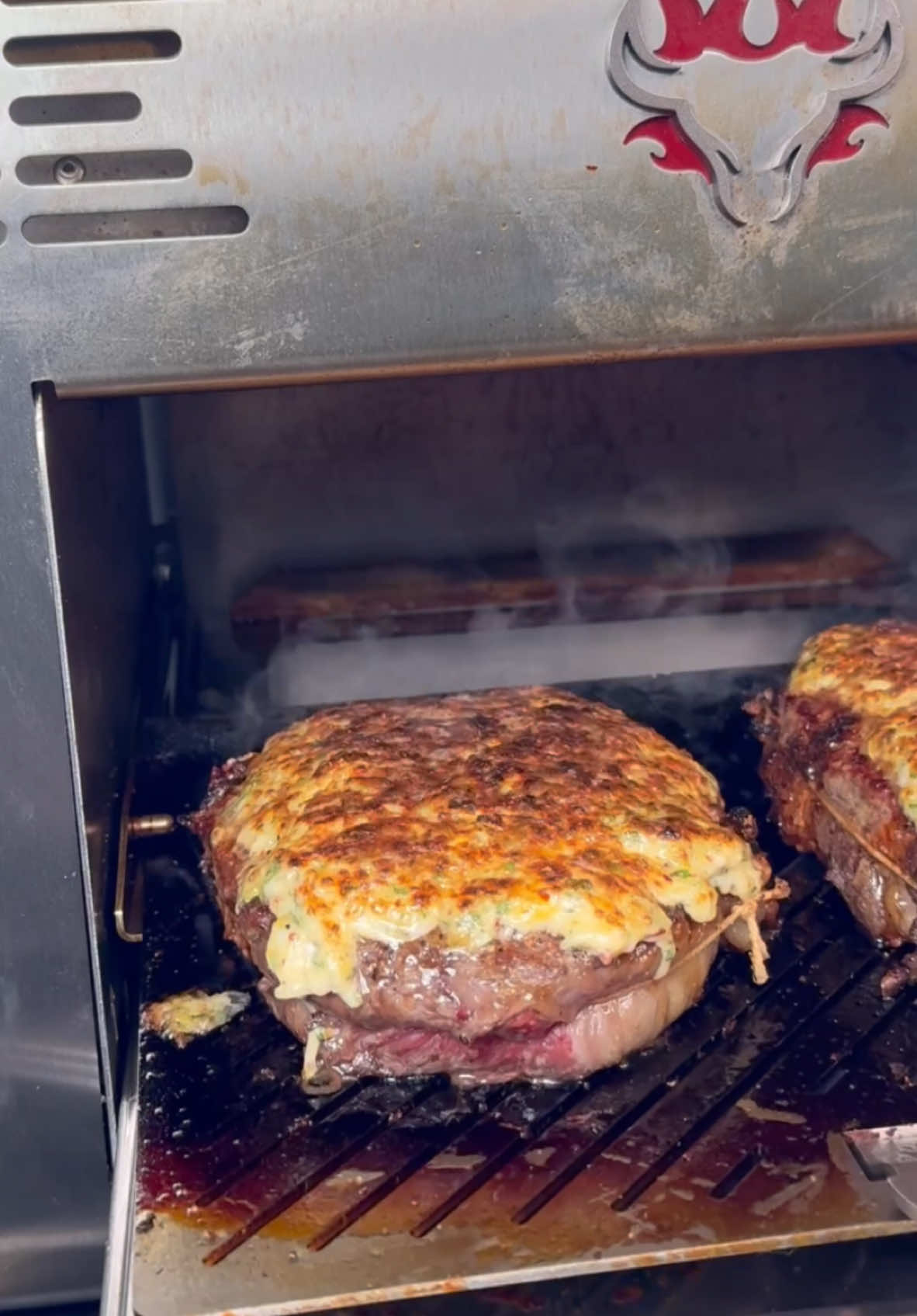 Cheese Crusted Grilled Steaks 🥩 Made in my @schwankgrills 🔥 This grill can heat up to 1500° and give you that high quality restaurant sear at home! . Christmas Bundle: Purchase a Schwank 1500° Grill and get a FREE Grill Cover, Pizza Peel, Cutting Board, and Apron. Promo Code: No promo code needed Expires: December 26, 2024 . #schwankgrills 