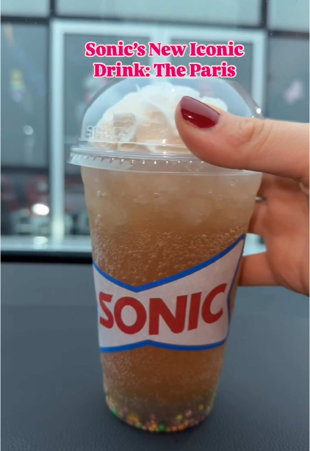 Sonic Drive-In is capitalizing on the popularization of early ‘00s nostalgia with the launch of the quick-service brand’s “Sonic Iconic Drinks by Paris and Nicole” menu collaboration with Paris Hilton and Nicole Richie. The new limited-time drinks menu features two dirty soda-esque creations made in collaboration with Hilton and Richie: “The Nicole” drink is made with Dr Pepper, sweet cream, vanilla, strawberries and whipped topping.  “The Paris” drink is pink and made with Sprite, dragon fruit flavoring, lemon and lime fruit, whipped topping, and Nerds candy.  #Sonic #sonicdrivein #sonicdrinks #parishilton #thatshot #nicolerichie #dynamicduo #iconic #thesimplelife #dirtysoda #nrnunboxing #y2k 